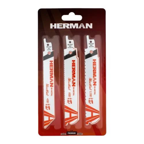 Fűrészlap készlet szablyafűrészhez HERMAN QR-12 Metal 1-12mm Szablyafűrészhez