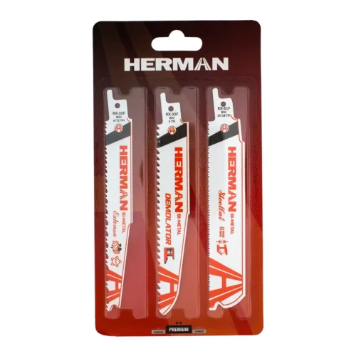 Fűrészlap készlet szablyafűrészhez HERMAN QR-21 Metal&Demolition Szablyafűrészhez
