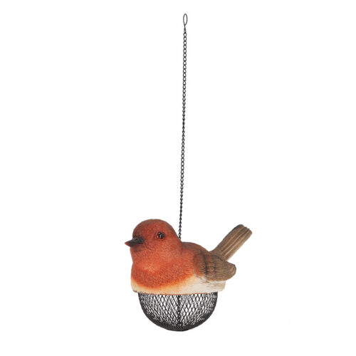 Vörösbegy formájú polyresin madáretető