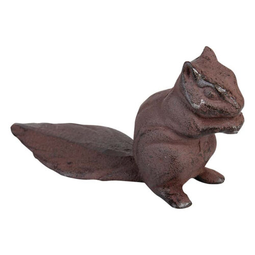 Öntöttvas ajtókitámasztó mókus