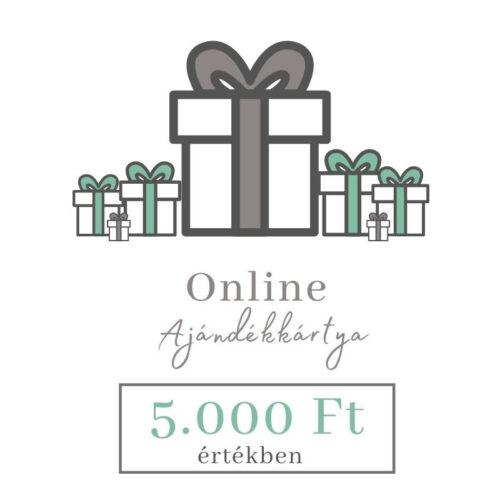 Online ajándékkártya 5000 Ft értékben