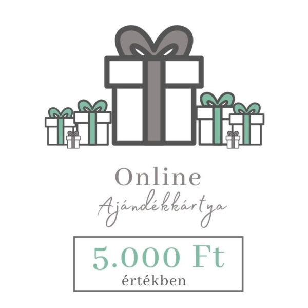 Online ajándékkártya 5000 Ft értékben